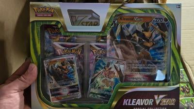 Pokemon Trading Card Games Kleavor VSTAR Collection Box - Walmart.com Pokemon Trading Card Games Kleavor VSTAR Collection Box - Walmart.com