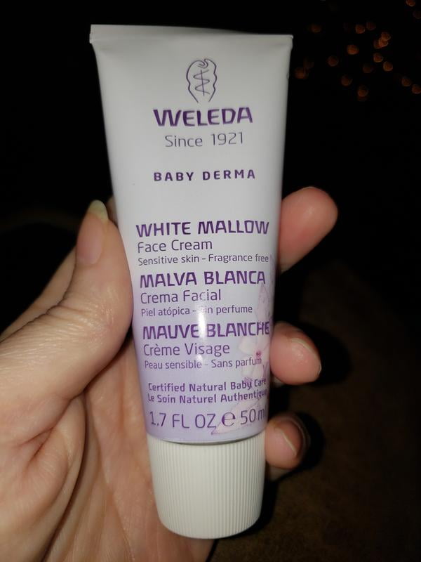 weleda baby white mallow face cream
