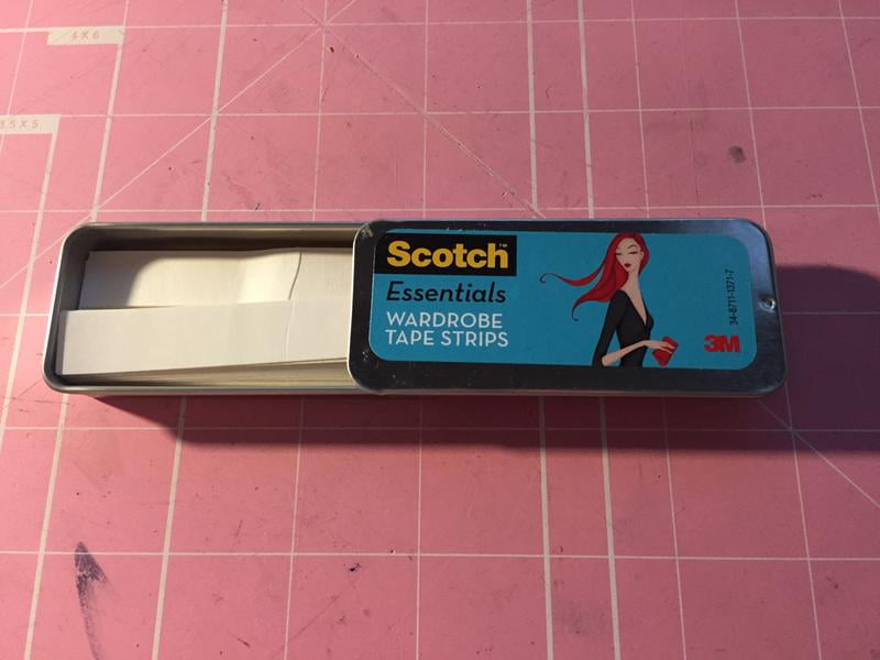 Scotch Essentials Wardrobe Tape Strips White 36 Strips Pack