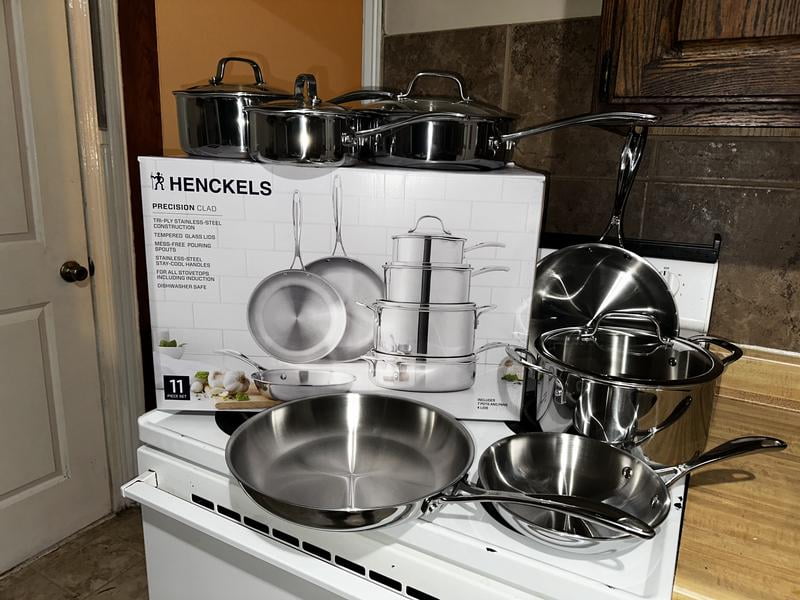 Henckels 11-Piece Stainless Steel Tri-Ply Clad Cookware Set