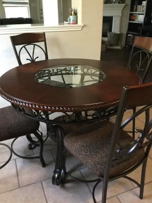 Glambrey Dining Table And 4 Chairs, Glambrey Dining Room Chair Set