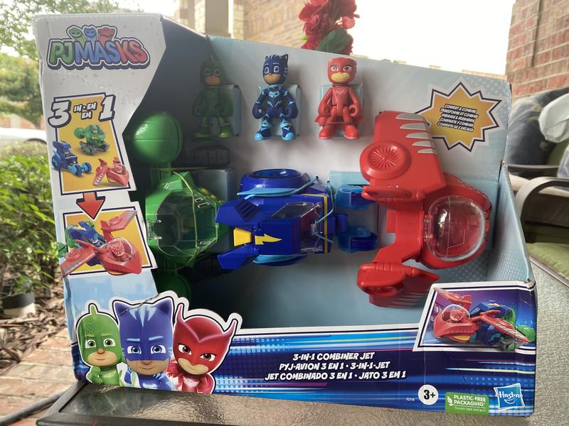 PJ Masks 3-in-1 Combiner Jet Vehicle Playset Kids Toy for Boys and