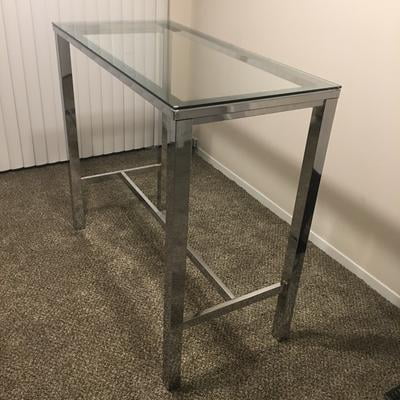 Coaster Bar Table In Chrome Glass Top Com - Glass Coffee Table Kijiji Montreal