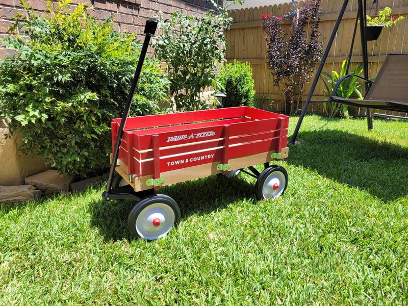 Radio Flyer, Town & Country Wagon, Wood Body, Removable Red Sides