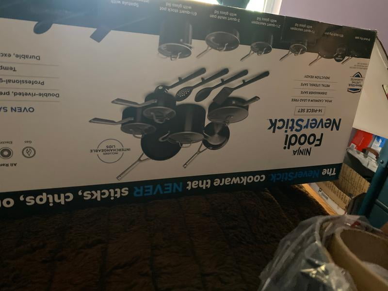Ninja Foodi Neverstick 14 Piece Cookware Set Guaranteed To Never Stick C Walmart Com Walmart Com