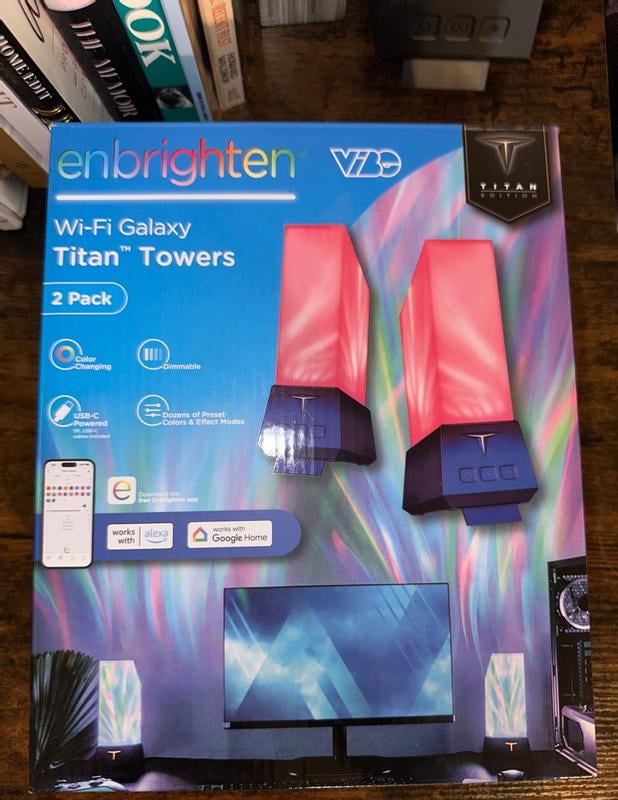 Enbrighten Vibe Smart Galaxy Projector LED Night Light, RGBW Color