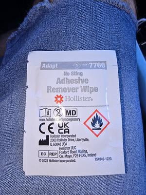 Hollister Adapt Adhesive Remover Wipes, 7760, 50 Count - Walmart.com