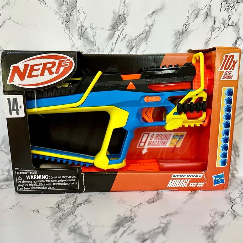 Nerf Rival Curve Shot – Flex XXI-100 Blaster – Fire Rounds to Curve Shot à Gauche, à Droite, vers Le Bas ou à Droite Nerf Rival Curve Shot – Flex XXI-100 Blaster – Fire Rounds to Curve Shot à Gauche, à Droite, vers Le Bas ou à Droite