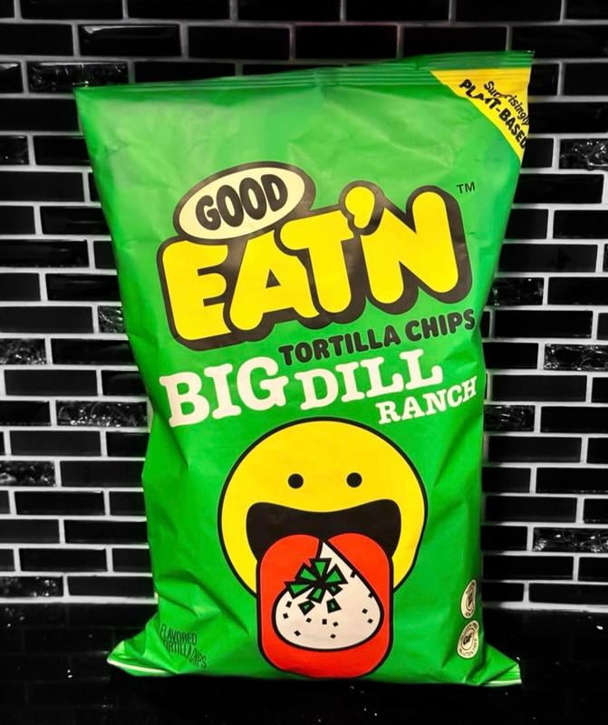 Good Eat'n Big Dill Ranch Tortilla Chips, Non-GMO Corn Snack