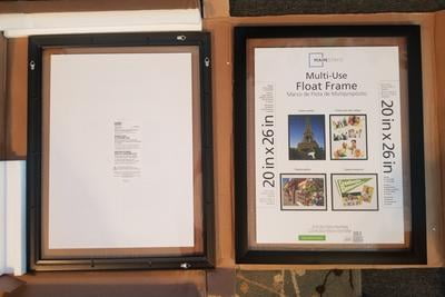 Mainstays 20x26 Multi Use Float Poster And Picture Frame Black Set Mainstays 20x26 Multi Use Float Poster And Picture Frame Black Set Of 2
