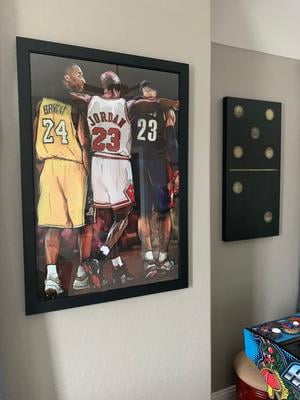 lebron james kobe bryant michael jordan poster