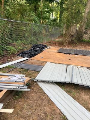 LZBEITEM 12'x14' Outdoor Metal Shed with Floor Frame kit , Updated