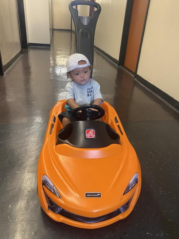 Customer reviews for Step2 McLaren 570S Orange Sports Push Car and Ride on Toy for Toddlers Walmart