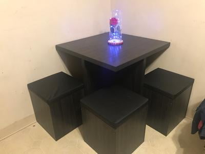 Mainstays 5-Piece Dexter Dining Set with Storage Ottoman