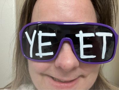 Blue Yeet Sunglasses for Main Event Jey Uso Costume