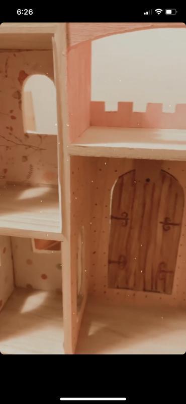 Make Market Buildable Wooden DIY Castle Dollhouse Unfinished Art