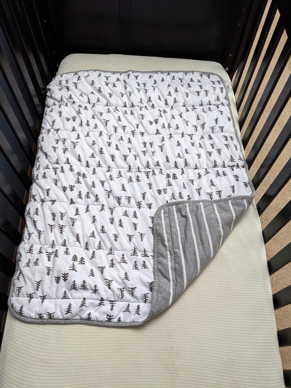 Burt's Bees Baby - Reversible Blanket, Nursery, Stroller & Tummy