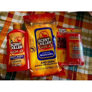 Wildlife Research Scent Killer Gold Body Wash & Shampoo – 2-Pack Of 12 Oz Bottles For Scent Control