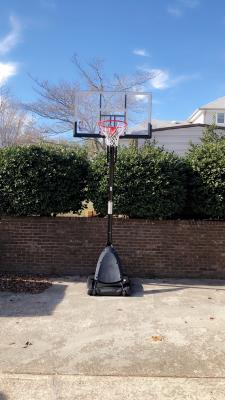 Spalding Nba 54 Portable Angled Basketball Hoop With