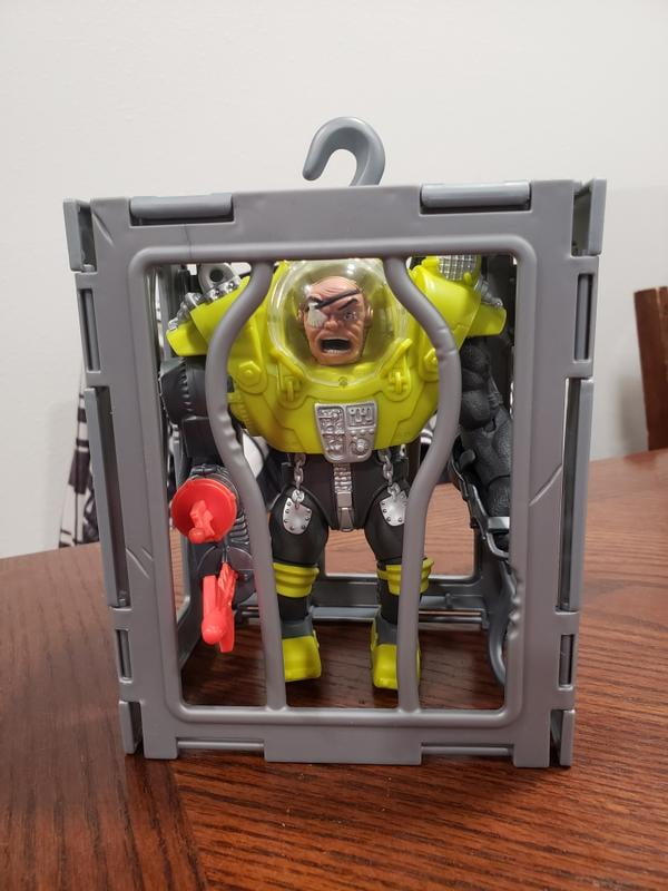 Street Sharks Dr. Piranoid Action Figure Toy, Half-Man