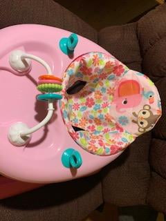 bright starts floral friends walker