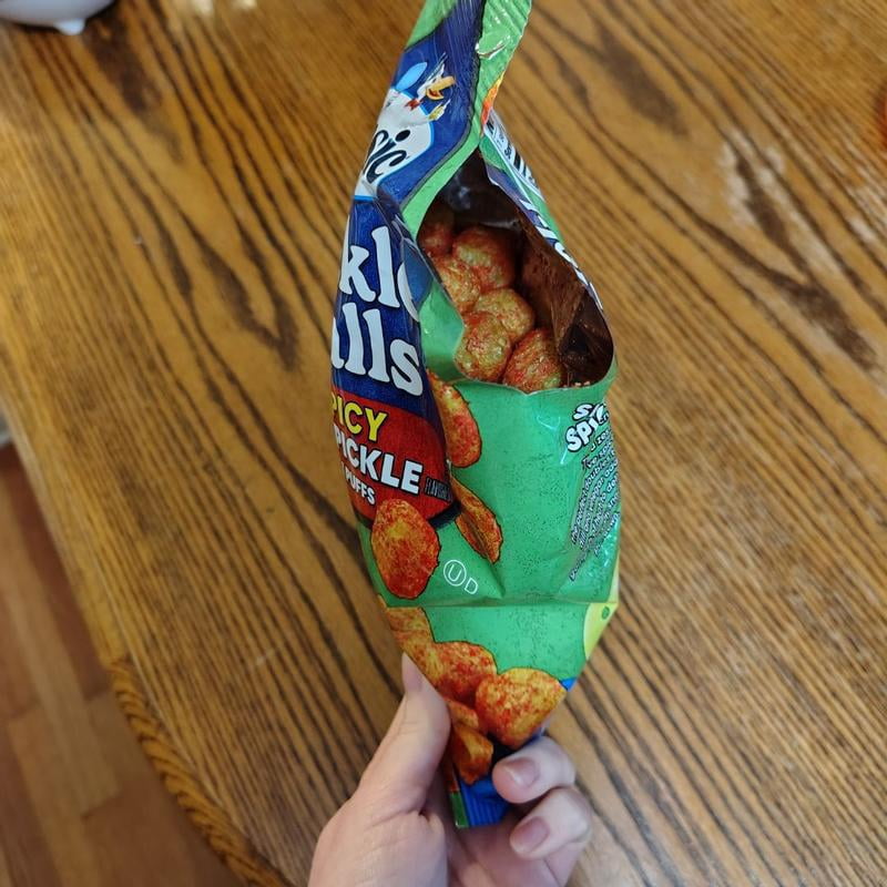 Vlasic Pickle Balls, Spicy Dill Pickle Flavored Corn Puffs, 6.5 oz