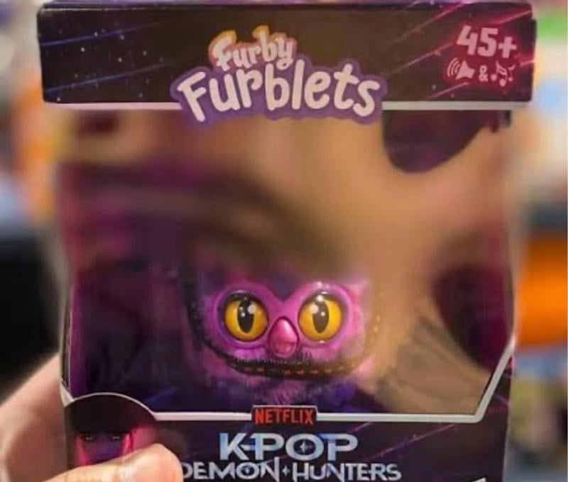 Furby Furblets KPop Demon Hunters Derpy Tiger Mini Plush Toy