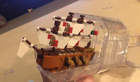 LEGO Ideas Ship in a Bottle 92177 Expert Building Kit, Snap