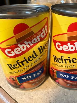 Gebhardt Fat Free Mexican Style Refried Beans, 16 oz. - Walmart.com