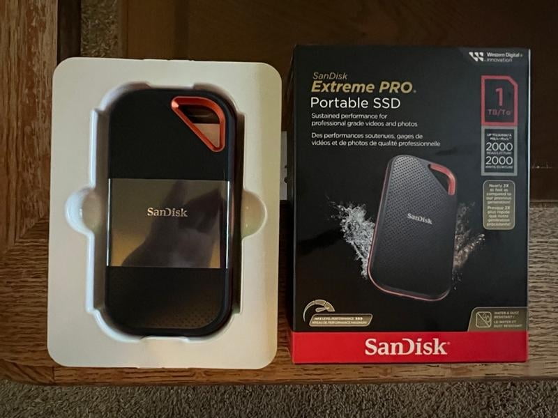 SanDisk 1TB Extreme PRO V2 Portable SSD - USB Extra Memory Flash