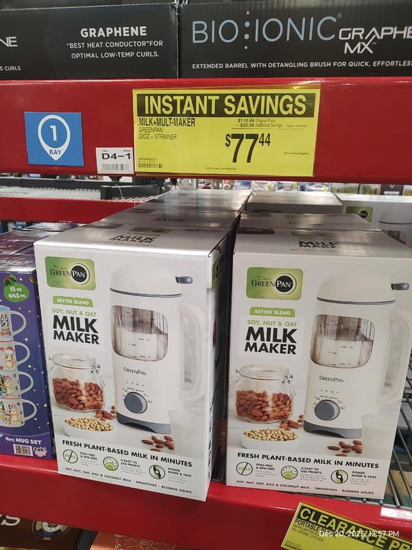 GreenPan Better Blend Soy, Nut & Oat Milk Maker - Samsclub.com