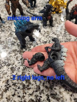 Lot De 8 Figurines PVC Godzilla Vs King Kong - 2 Pouces - Pour Décoration Gâteau Ou Collection