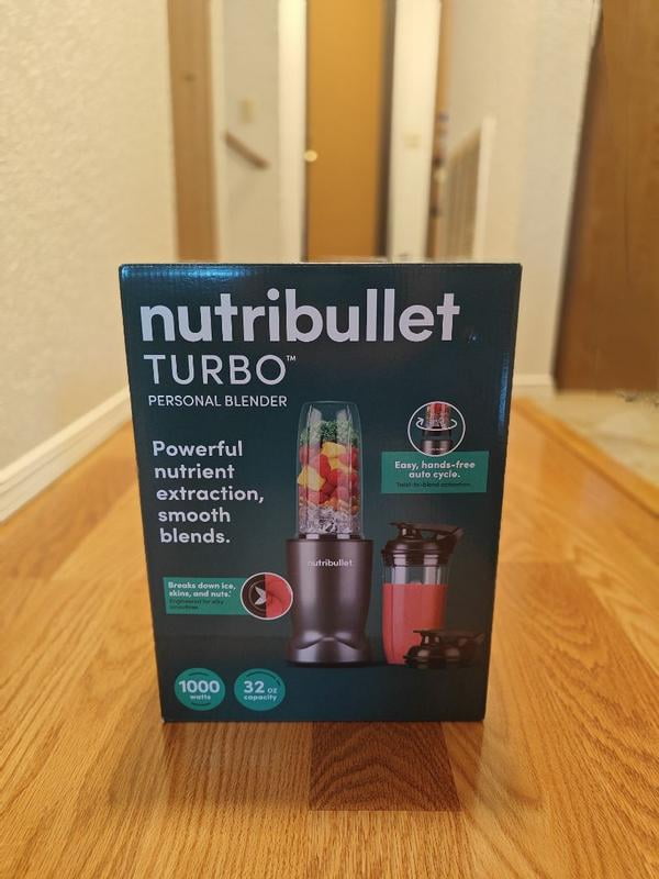 nutribullet Turbo Single Serve Blender NB10400AK, 1000W Matte