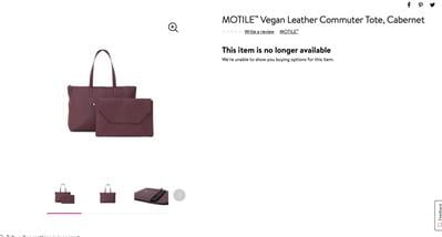 motile vegan leather backpack