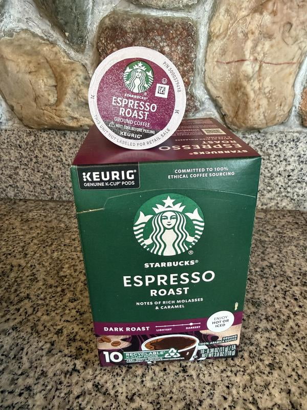 Starbucks Espresso Roast, Whole Bean Coffee, Dark Roast, 18 oz Starbucks Espresso Roast, Whole Bean Coffee, Dark Roast, 18 oz