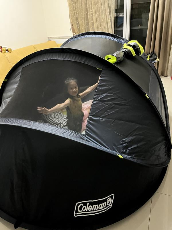 Coleman Pop-up 2-Person Camp Tent with Dark Room Technology