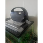 GPX Compact Portable AM/FM Radio with Aux-in, Digital Clock, and ...