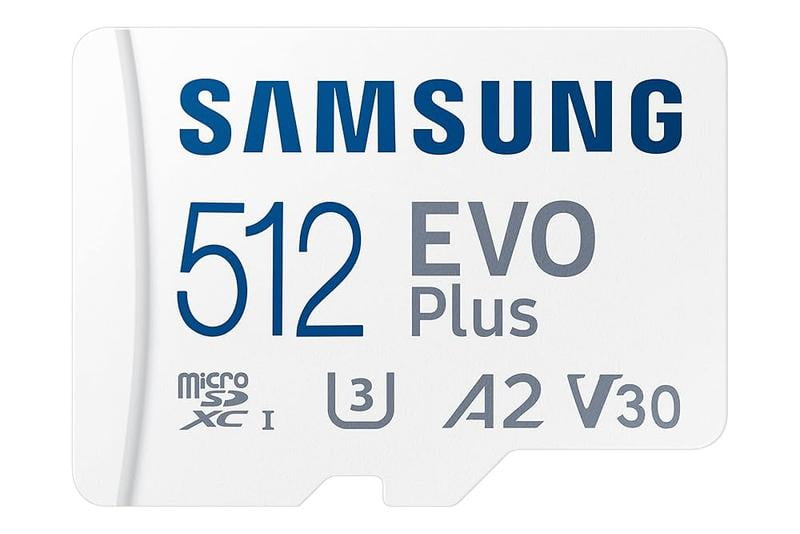 Samsung EVO Plus 512 GB Class 10/UHS-I (U3) V30 microSDXC, 1