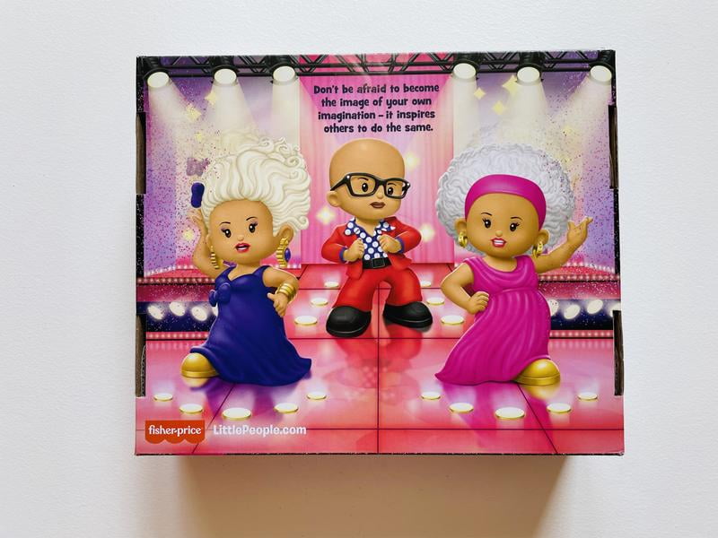 Fisher-Price Little People Collector RuPaul Figure Set - 3 Special Edition Drag Performer Toys