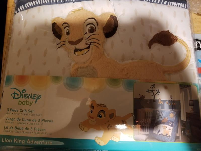 Disney Baby Lion King Adventure Blue 3-Piece Crib Bedding Set by Lambs   Ivy