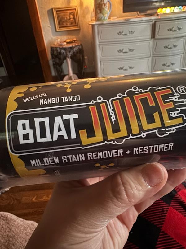 Customer reviews for Boat Juice Mildew Stain Remover  Boat Cleaner for  Tough Stains  Mango Tango Scent, 16oz | Walmart.com