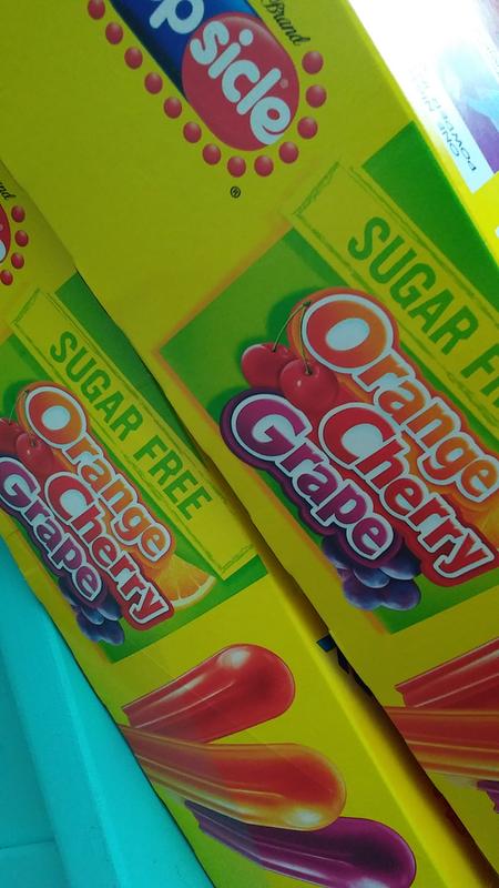 Popsicle Ice Pops Sugar Free Orange Cherry Grape 32 Ct Walmart Com Walmart Com