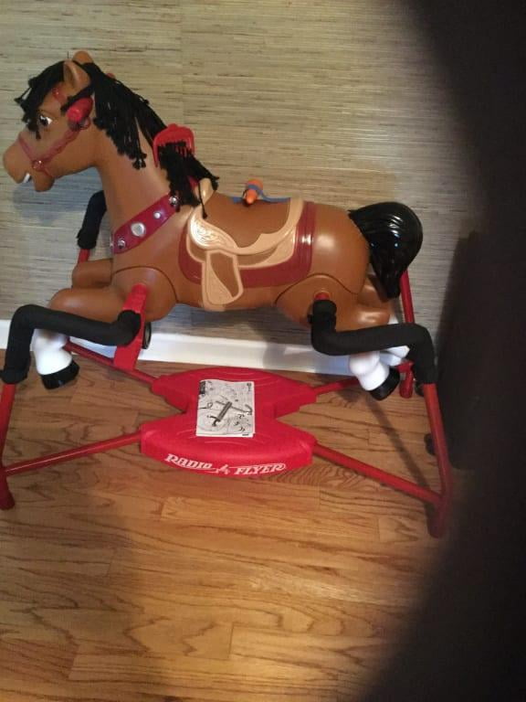 red flyer rocking horse