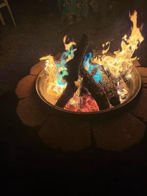 GOFIRE Mini-Oak Boxes 12x8x8 + GoFire Northern Lights Color Flames