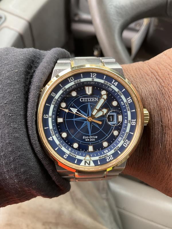 Citizen Eco Drive Endeavor Blue Dial Men s Watch BJ7144 52L Walmart