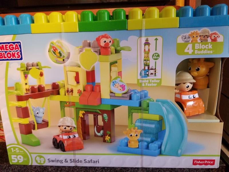 mega bloks swing and slide safari