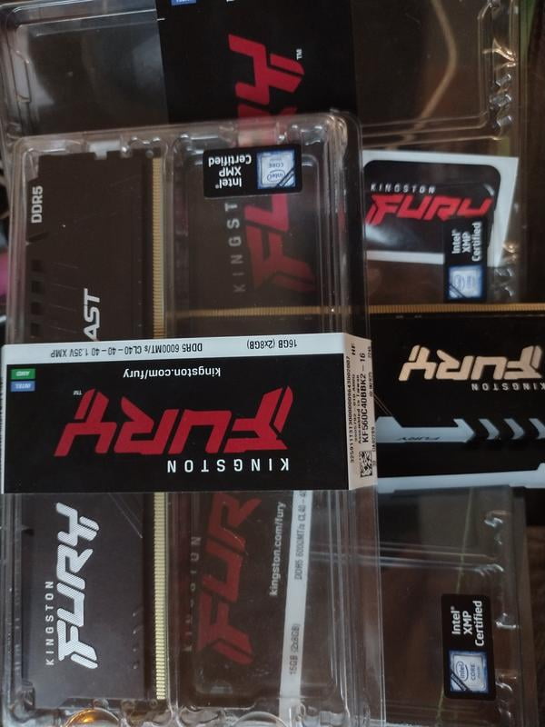 Kingston, DDR5 SDRAM Memory, 32GB (2 x 16GB) KF552C40BBK2-32, 5200