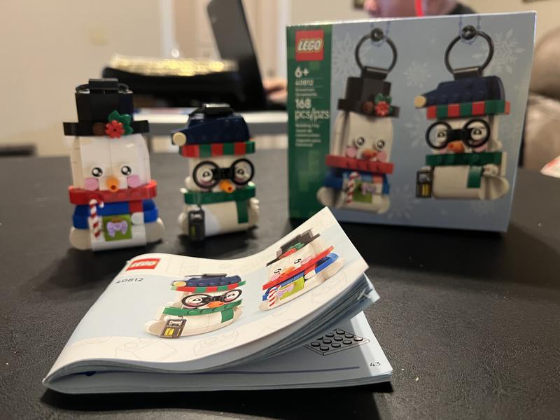 LEGO, Snowman Ornaments, 40812, Multicolor, Holiday Decor