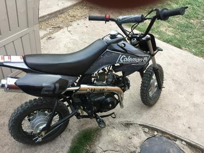 Coleman Powersports 70cc Gas Powered Dirt Bike Black and Gray