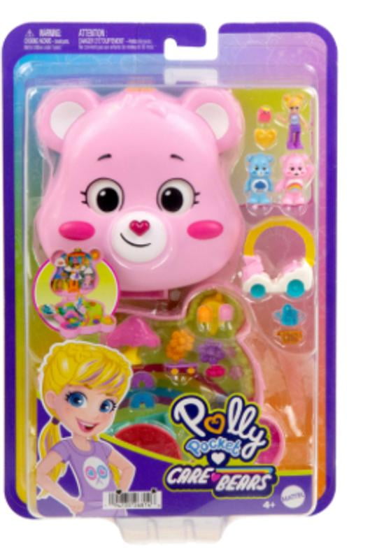 Polly Pocket x Care Bears Dolls & Playset with Toy Car and